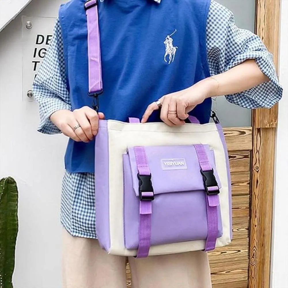 Kit Escolar Multifuncional Maleta 5 Piezas Morado
