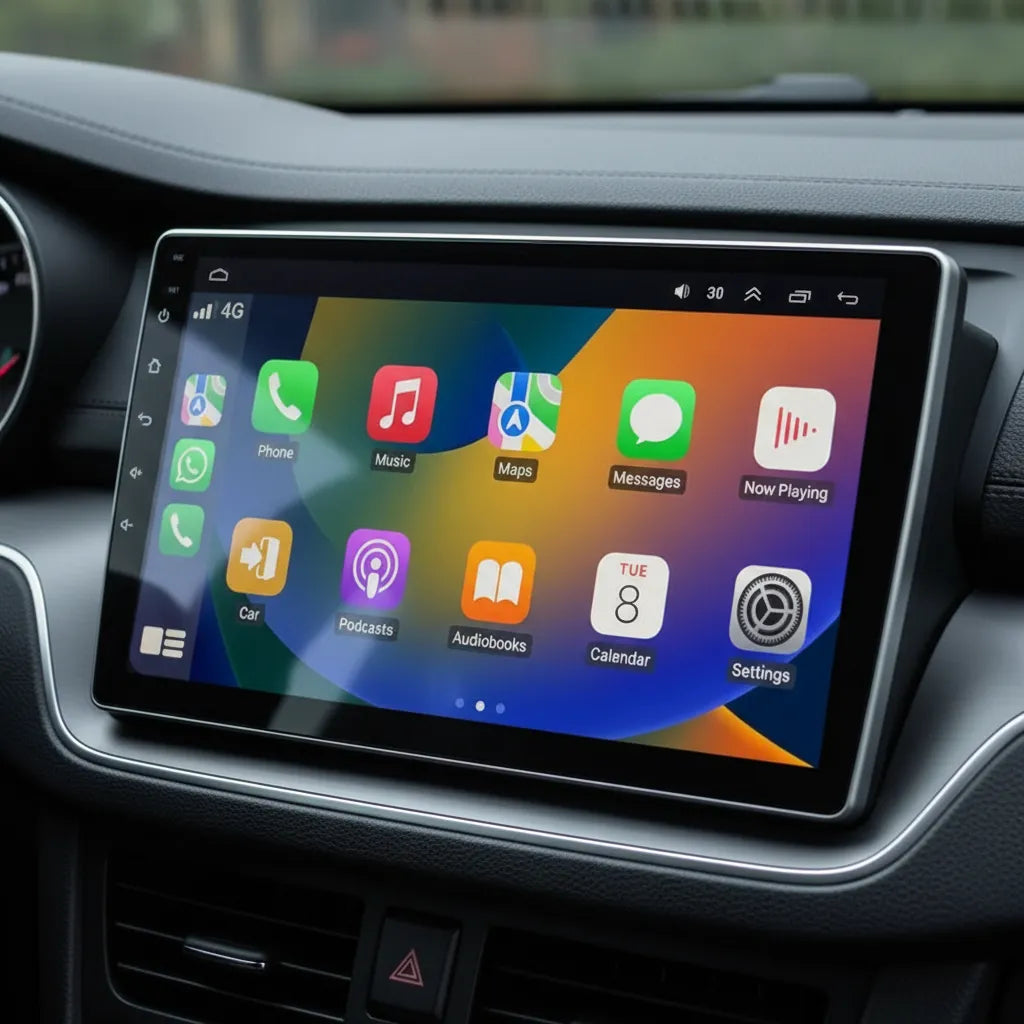 Radio Pantalla Android 10 Pulgadas Carplay Android Auto GPS + Cámara