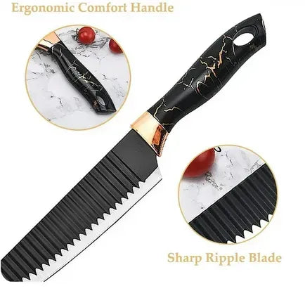 Set de Cuchillos x 5 Acero Mango Antideslizante