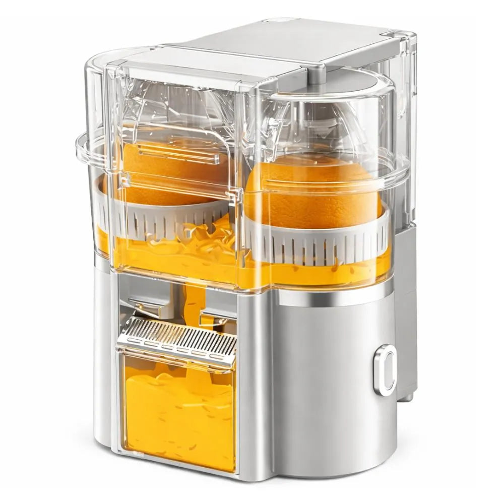 Exprimidor De Naranjas Eléctrico Automático Extractor Doble Transparente
