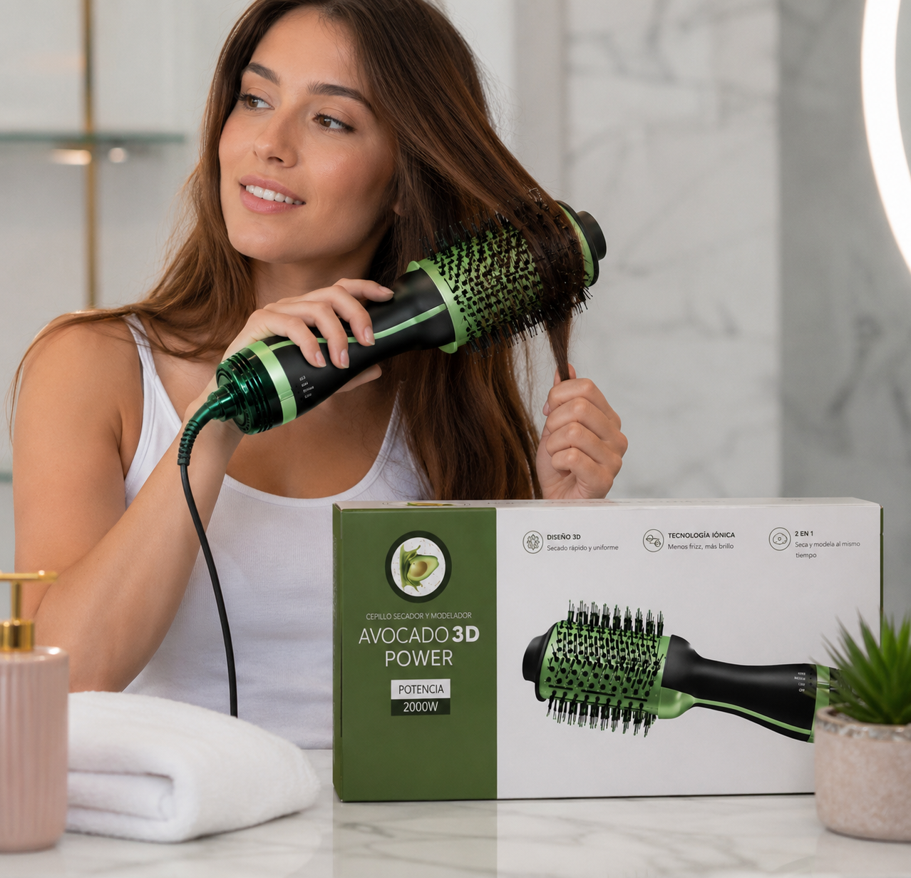 Secador de Cabello Avocado 3D Power 2000W Profesional con Aire Frío