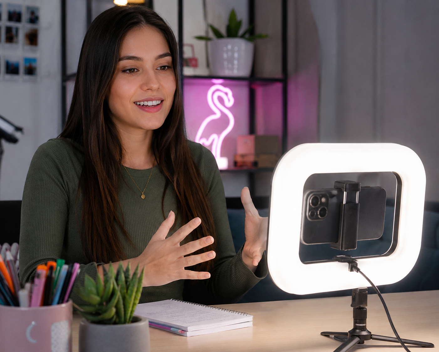 Aro de Luz RGB LED para Fotografía, Streaming y Maquillaje