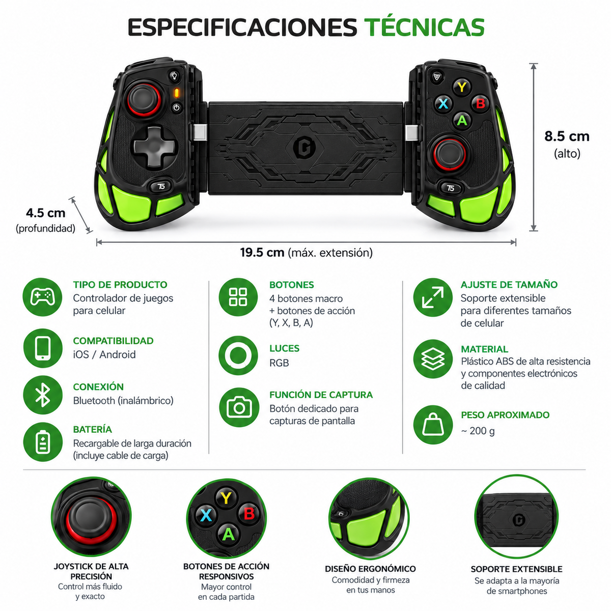 Control Gamer para Celular AB05