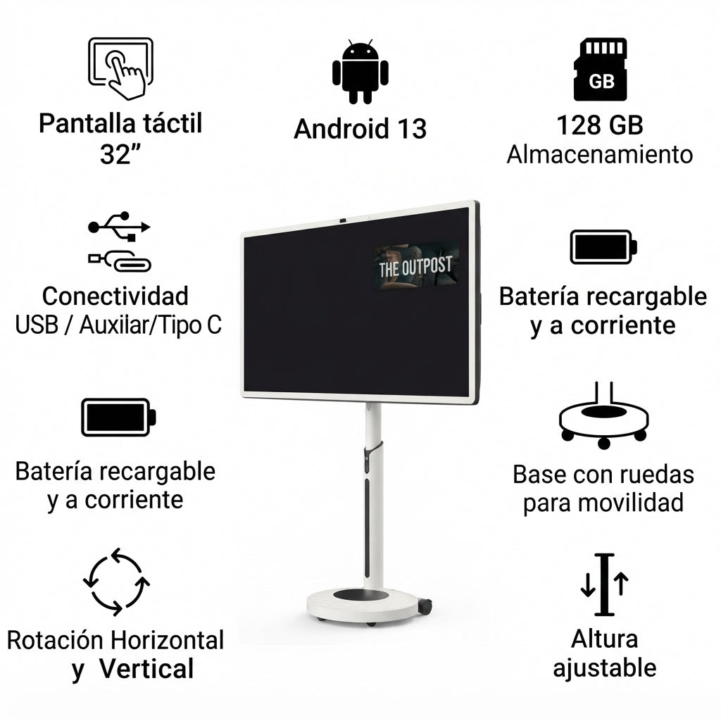 Pantalla Inteligente Stand ByMe de 32 pulgadas