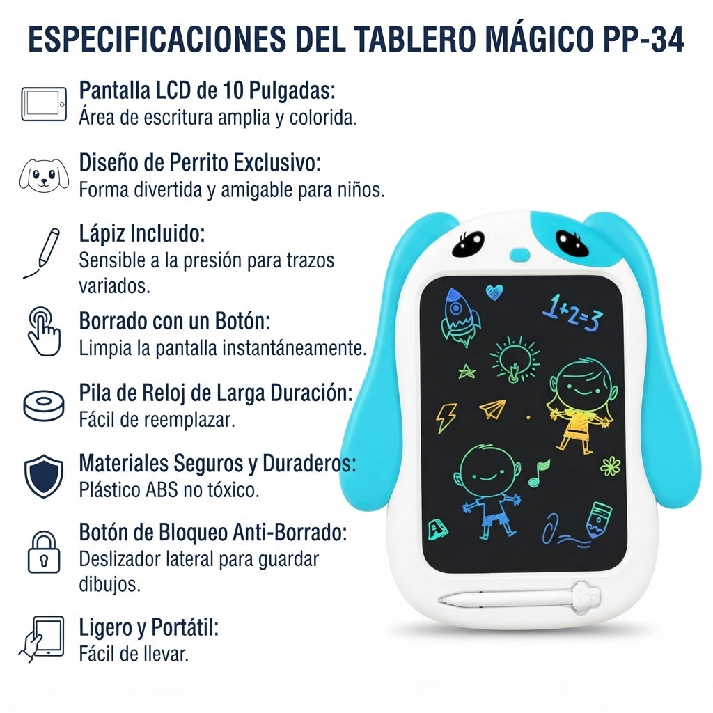 Tablero Mágico LCD 10" PP-34