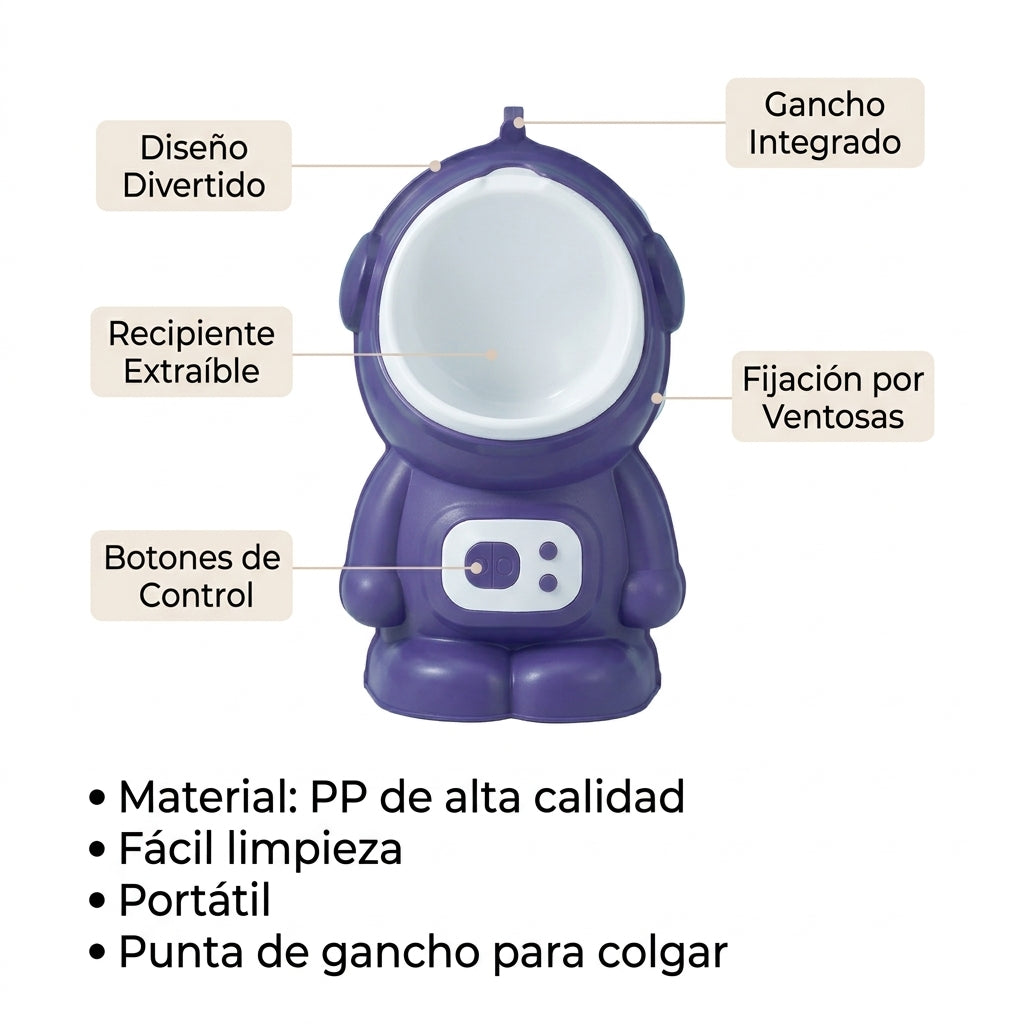 Orinal Infantil para Niño con Diseño de Astronauta