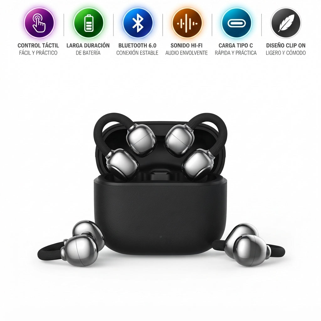 Audífonos Inalámbricos YXG-50 Bluetooth 6.0 Tipo Clip