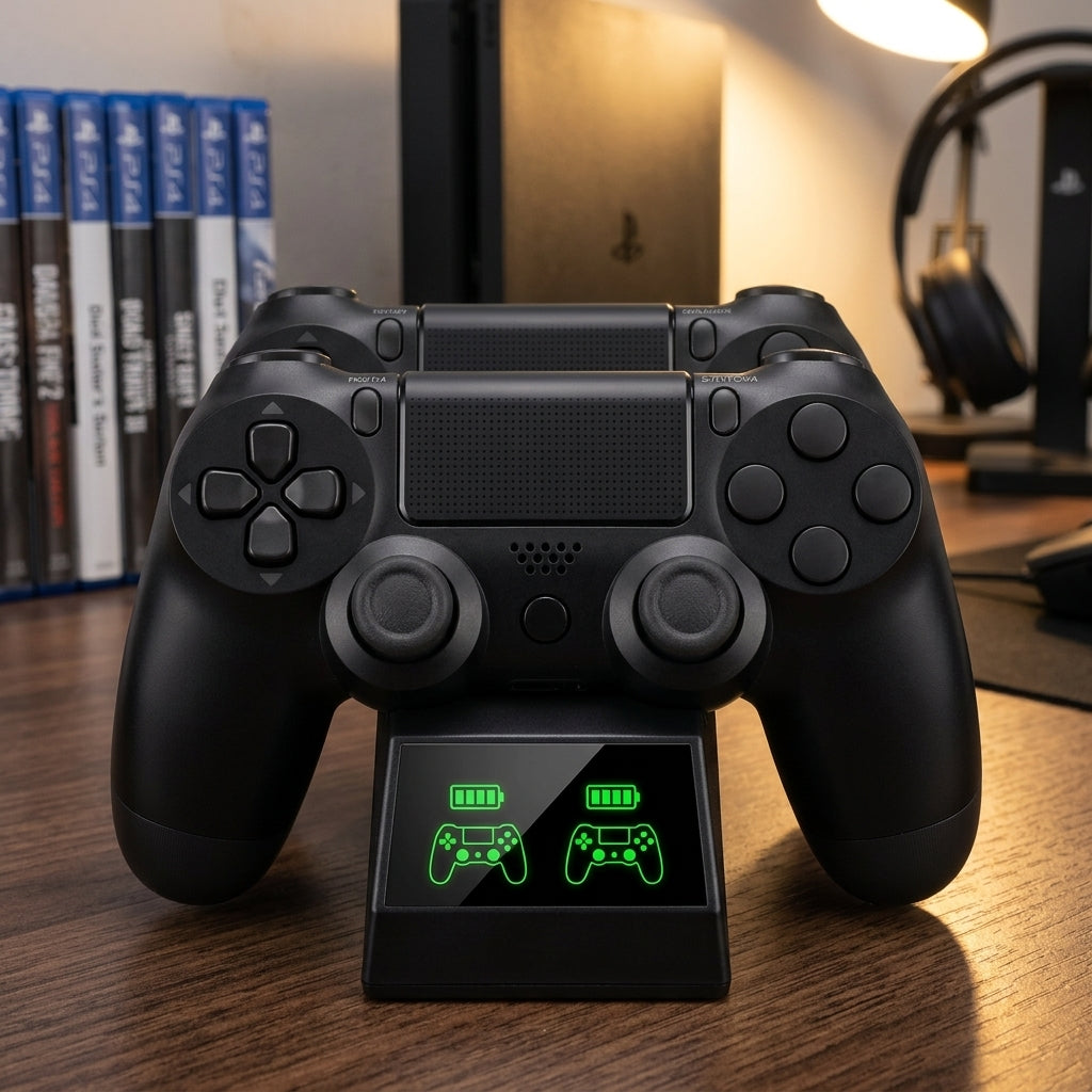 Base De Carga DOBE Para Controles PlayStation 4 PS4 – Carga Doble Y Organización Gamer