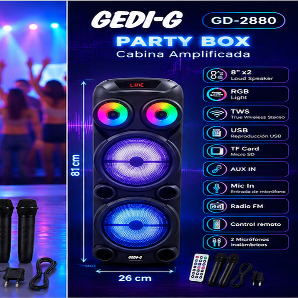 G-CABINA GEDI-G GD-2880