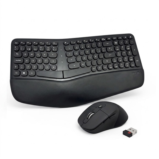 Combo Teclado y Mouse Inalámbrico Ergonómico Weibo 218B