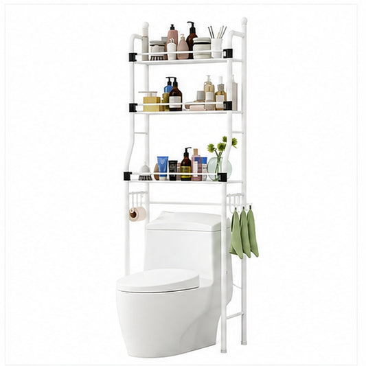 Organizador De Baño Ahorrador De Espacio Estante Blanco
