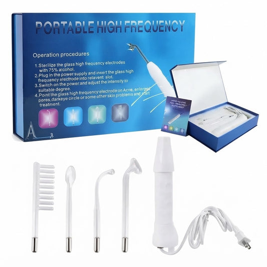 Electroterapia Alta Frecuencia Facial Corporal 4 Electrodos