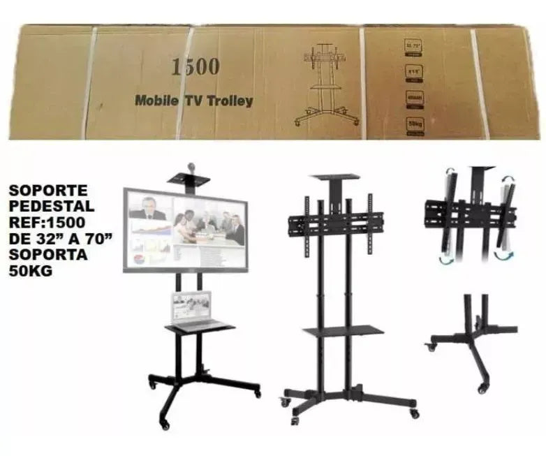 Soporte Base Pedestal Tv Móvil 32-70 Pulgadas AN-1500