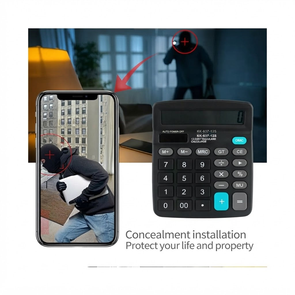 Calculadora Con Camara Espia Con Vision Nocturna Audio Video