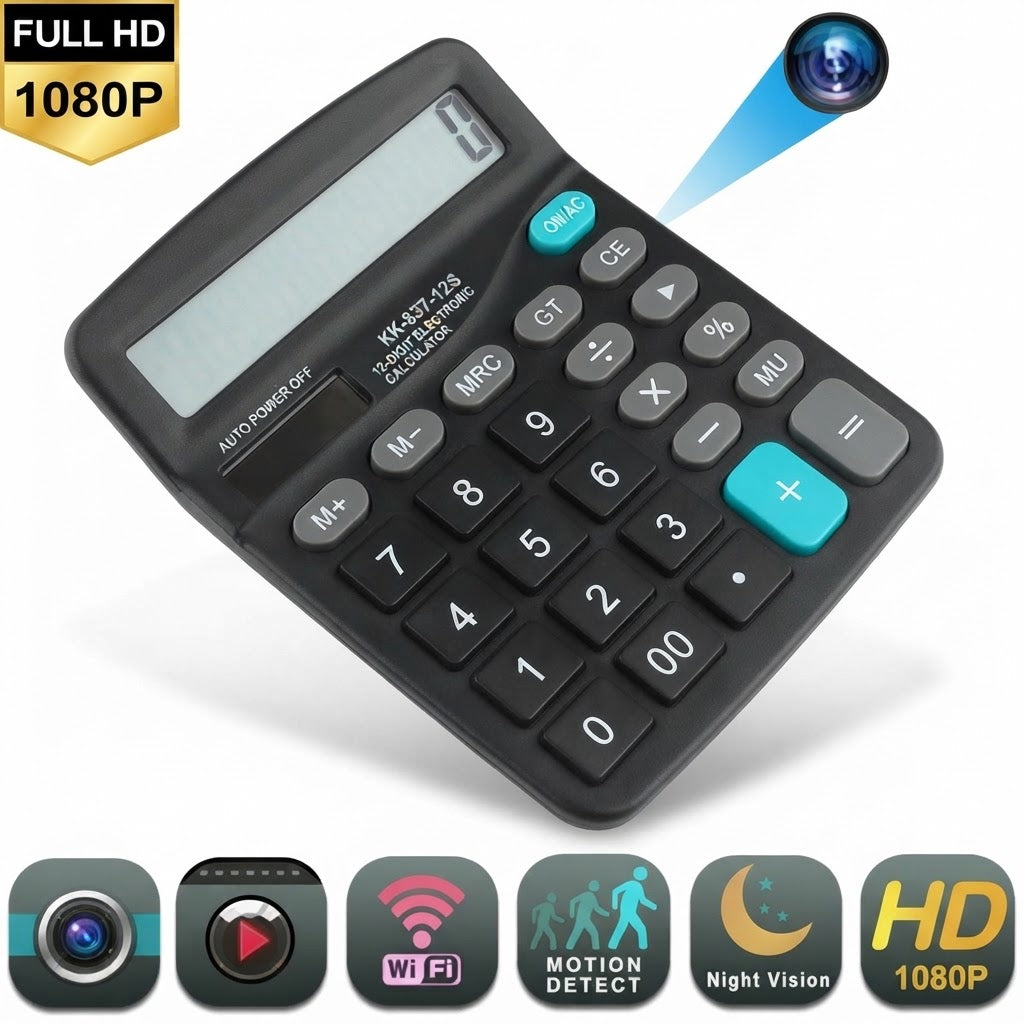 Calculadora Con Camara Espia Con Vision Nocturna Audio Video