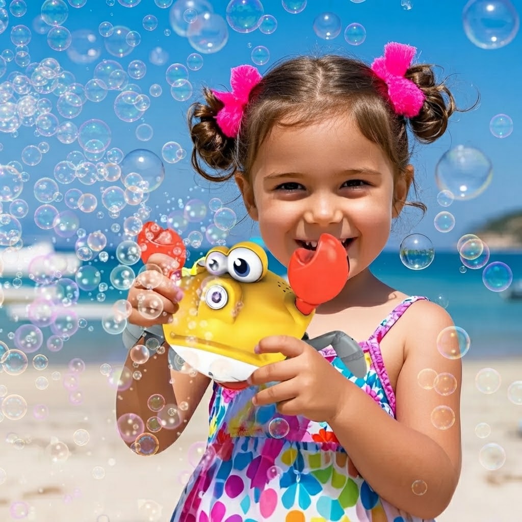 Burbujero Genérico Diseño Cangrejo Para Niños