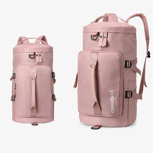 Morral Viaje Bolso Deportivo Multifuncional Vertical Rosado