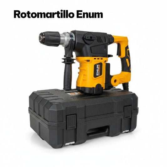 Rotomartillo Profesional ENUM 1550W Modelo 3026 – 4.600 BPM para Trabajo Pesado