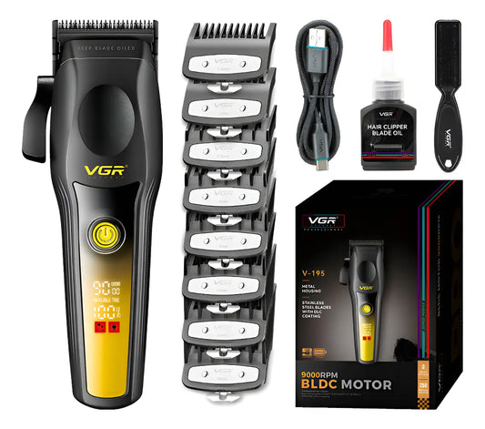 Máquina De Cortar Pelo Profesional Vgr V-195 9000 Rpm Dorado