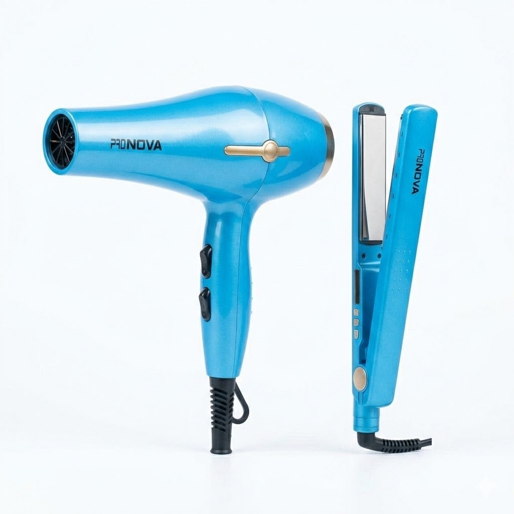 Combo de Estilizado Profesional Pronova PRO-2517 Super Nano Titanium – Kit 7 en 1