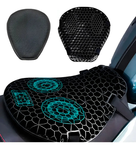 Cojín Silicona En Gel Universal Para Moto Impermeable +funda