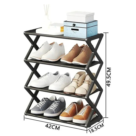 Zapatero Organizador En Forma de X: Ahorra Espacio Con Estilo