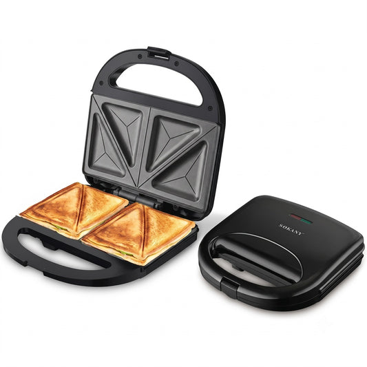 Sanduchera Eléctrica Panini De Parrilla Sokany