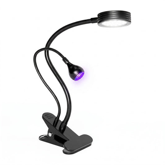 Lámpara Uñas Press On Clip Cy-m02 Doble Cabezal Flexible