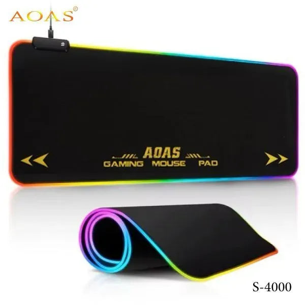 Mouse Pad Gamer XL AOAS S4000 – Pad Mouse 30x80cm Con Bordes Cosidos