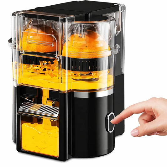 Exprimidor De Naranjas Eléctrico Automático Extractor Doble Transparente
