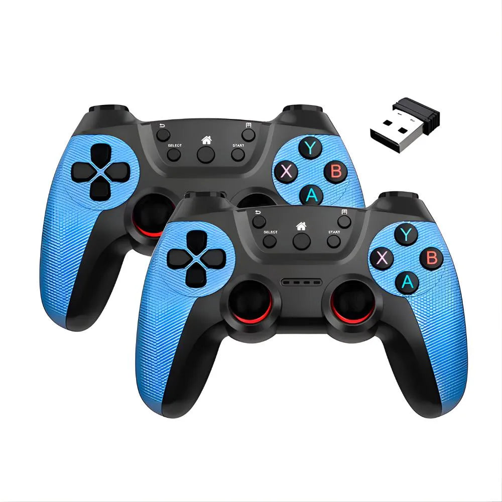 Combo Set De Doble Control Gamer Inalámbrico 2.4G USB Joystick
