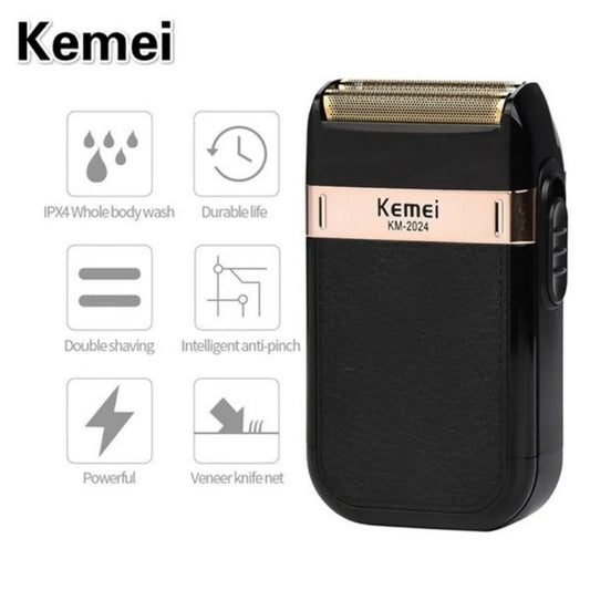 Máquina Afeitadora Kemei Km-2024 Negra 100v240v