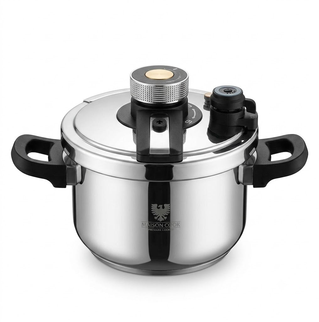 Olla a Presión Maison Cook 5L de Acero Quirúrgico – Cocción Ultra Rápida y Segura