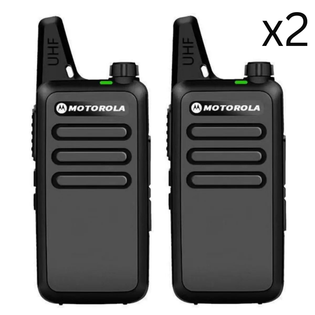 Combo 2 Radios de Comunicación Walkie Talkies Motorola C1 – Con Función VOX y Manos Libres Incluidos