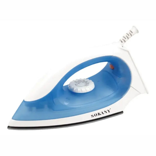 Plancha Sokany Es-898a Seco 1000w Blanca Y Azul