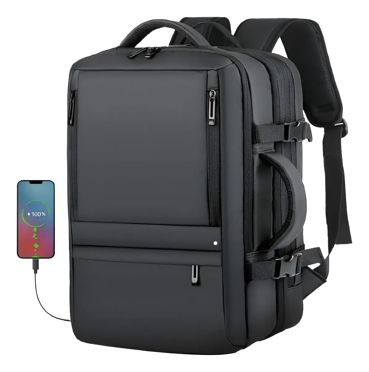 Maleta Morral De Viaje De Cabina Premium Amazon Negra