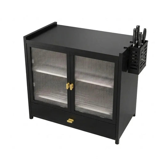 Mueble Organizador Cocina Alacena Platero Negro Multiuso