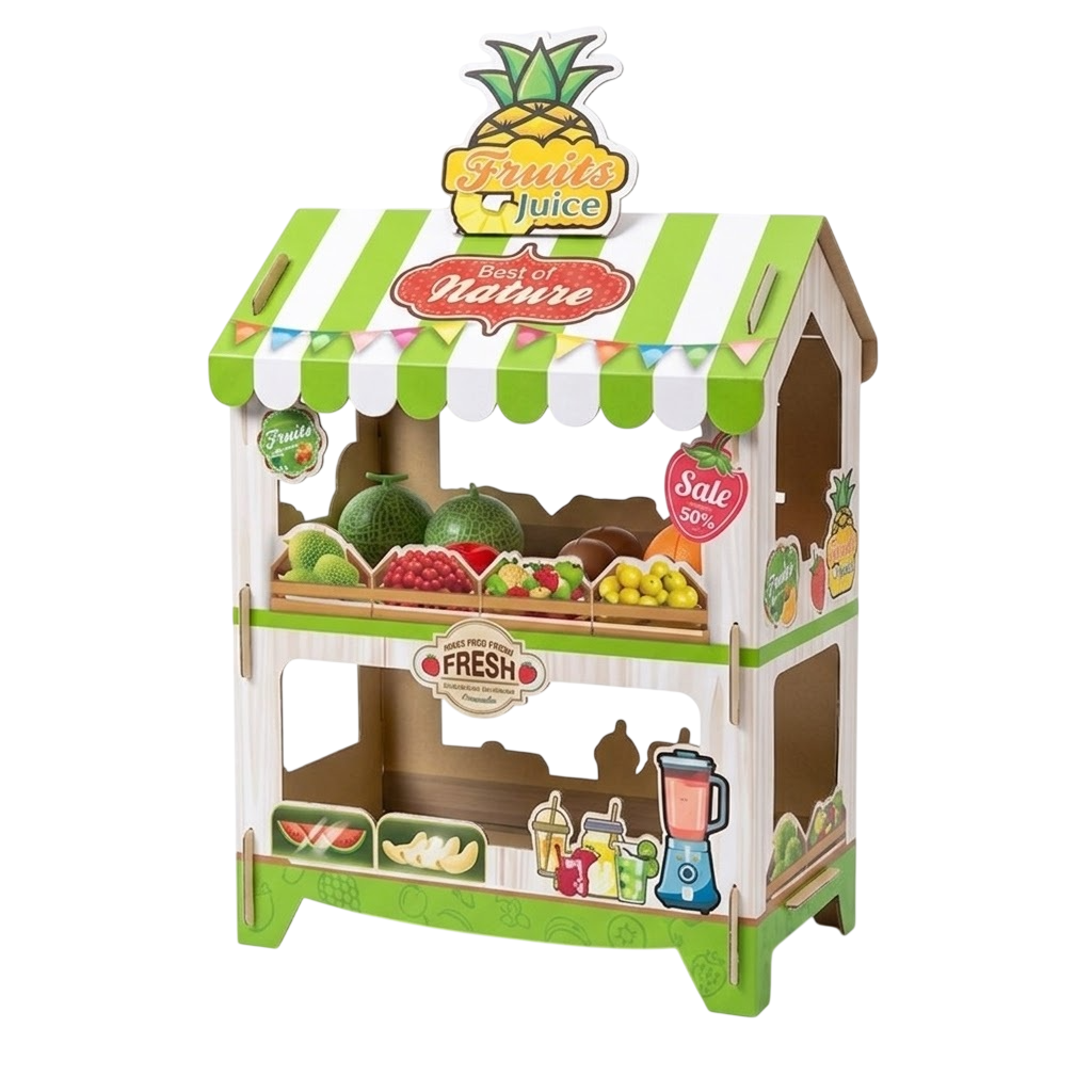 Set de Juego Mini Mercado de Frutas y Jugos Infantil (36 Piezas) – Incluye Licuadora y Accesorios