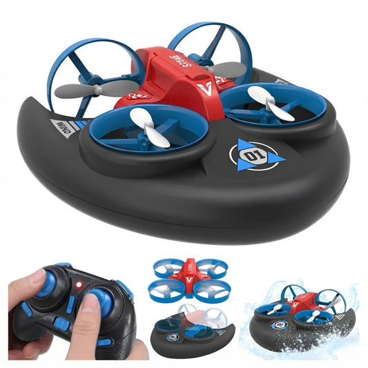 Dron H101 Aerodeslizador 3 En 1 Para Agua Tierra Y Aire Control