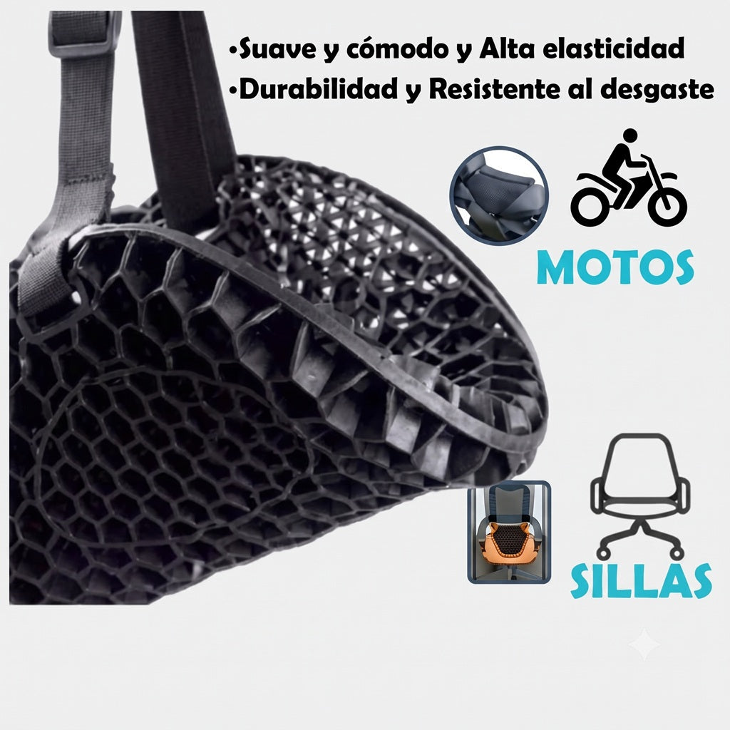 Cojín Silicona En Gel Universal Para Moto Impermeable +funda