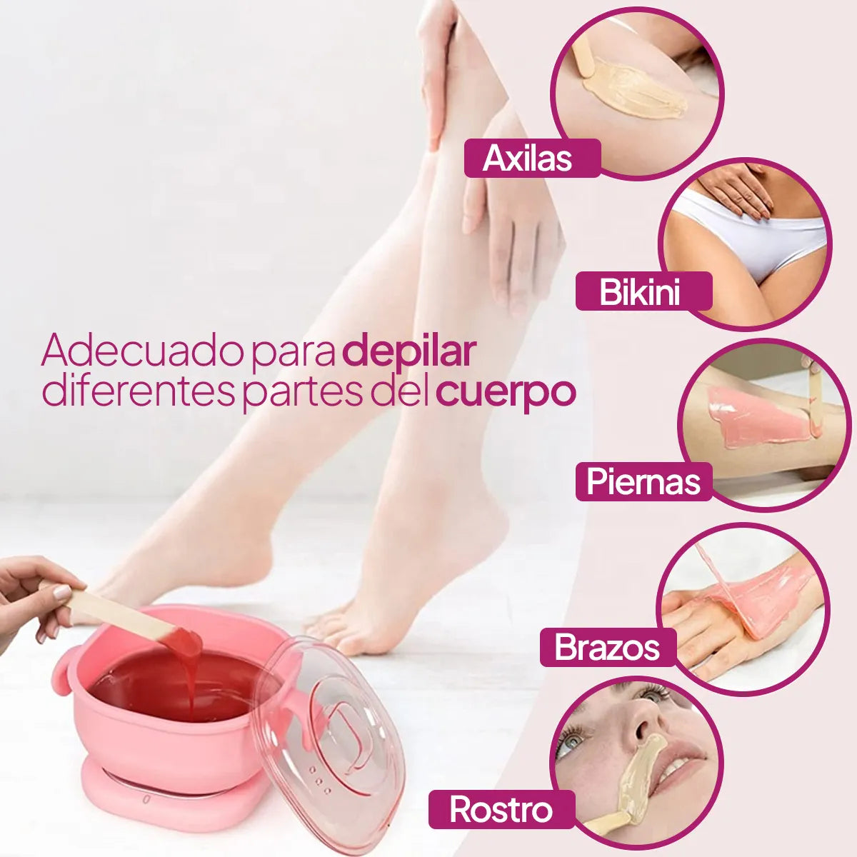Olla Para Cera Portatil Plegable En Silicona