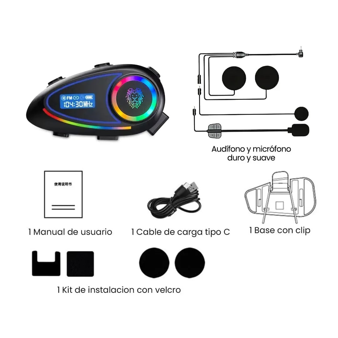 Intercomunicador Bluetooth CY-K28 Para Casco – Conectividad y Sonido Premium en Ruta