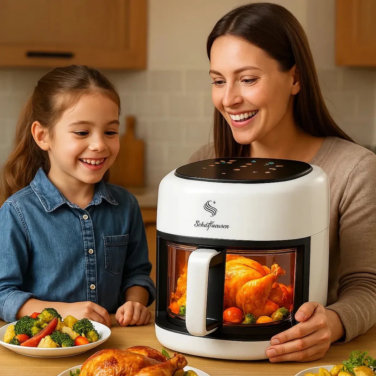 Freidora Aire Olla Air Fryer Schaffhausen 8 Litros Blanco