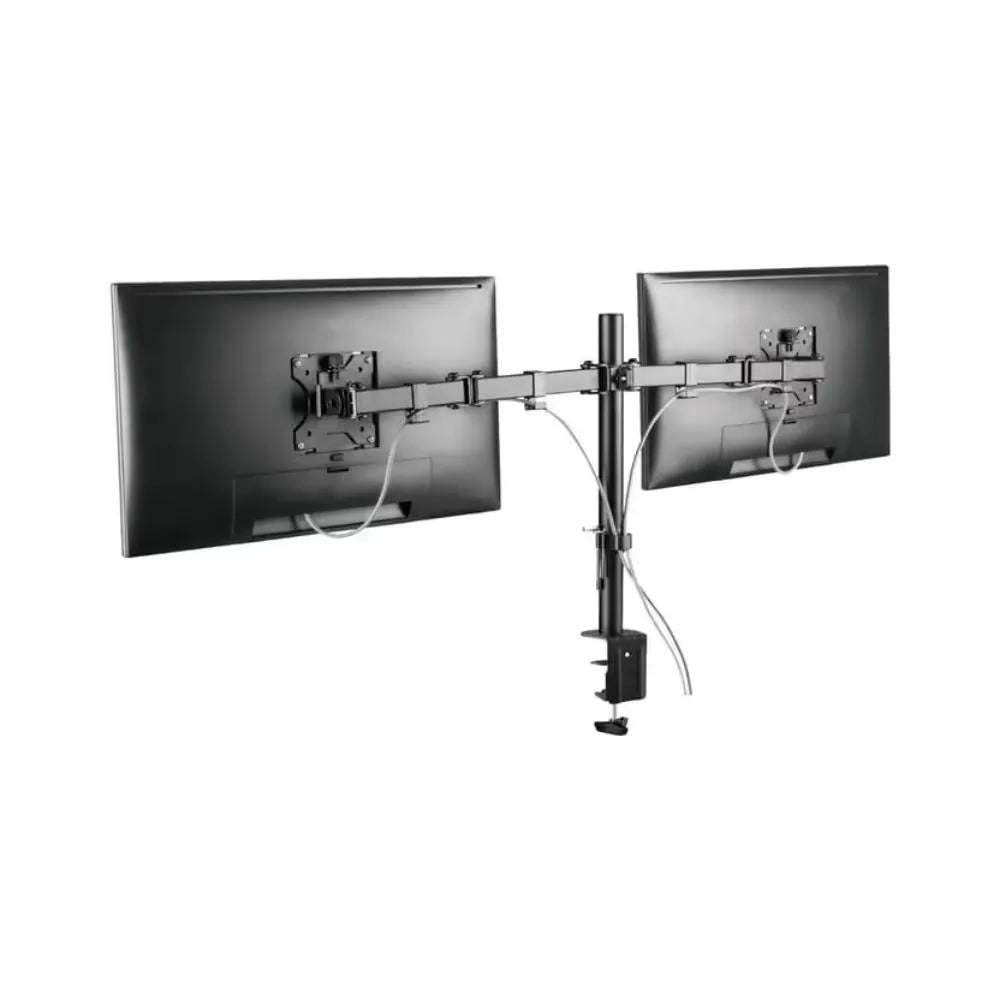 Soporte De Escritorio Para Dos Monitores Tv Setup Ergonomico