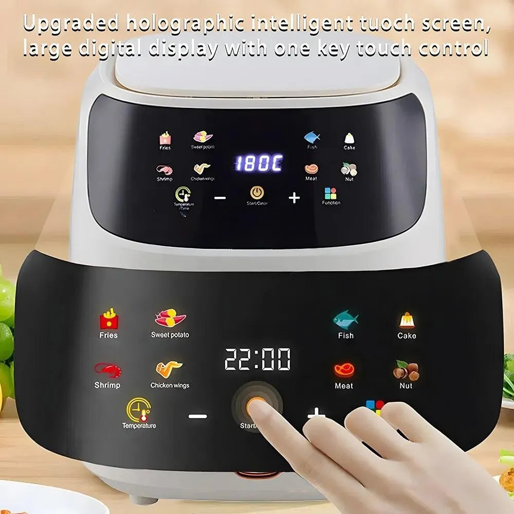 Freidora De Aire 8 Litros Multifunción 2400W Visor Digital 8 En 1
