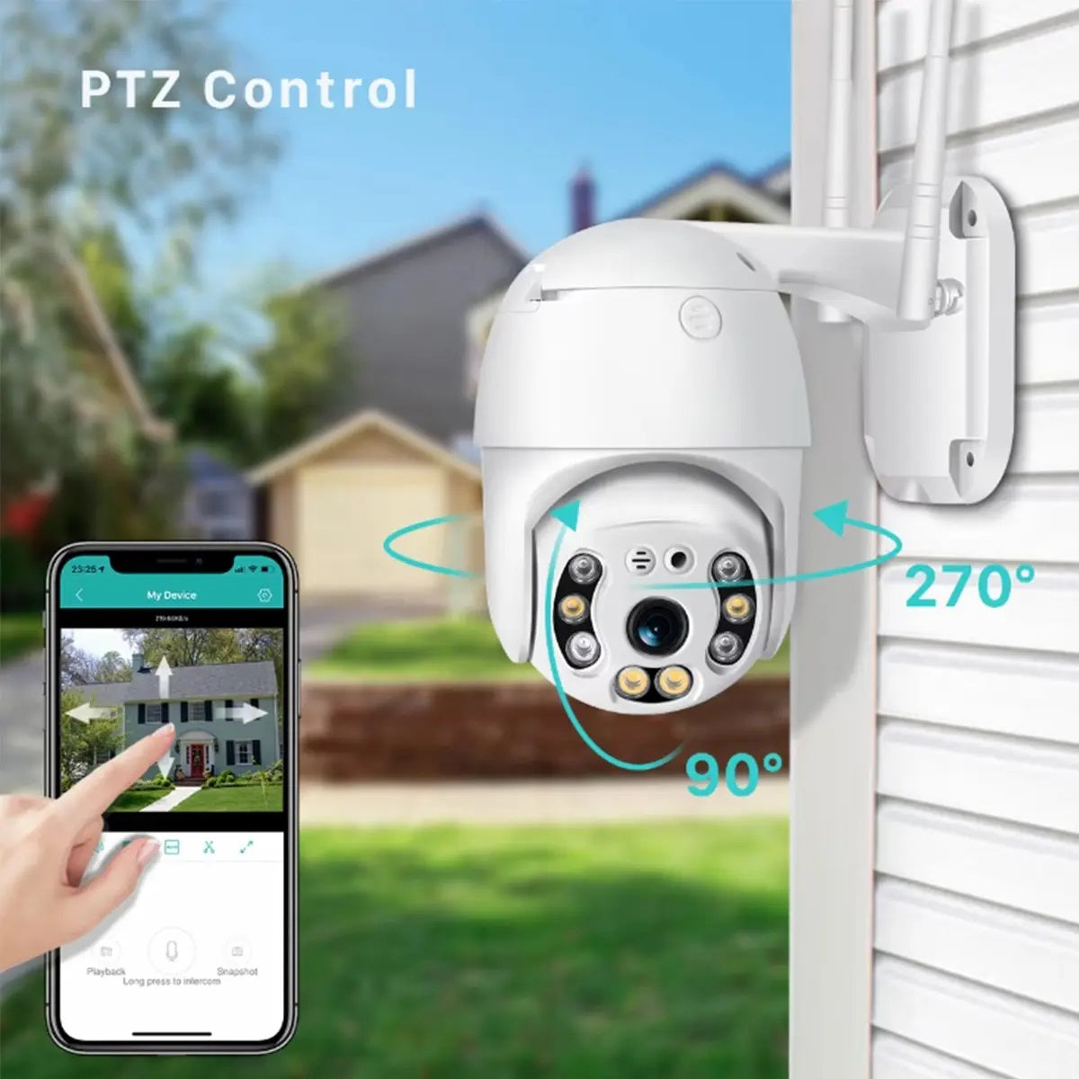 Camara De Seguridad Para Uso Exterior Ip Wi Fi Tipo Domo