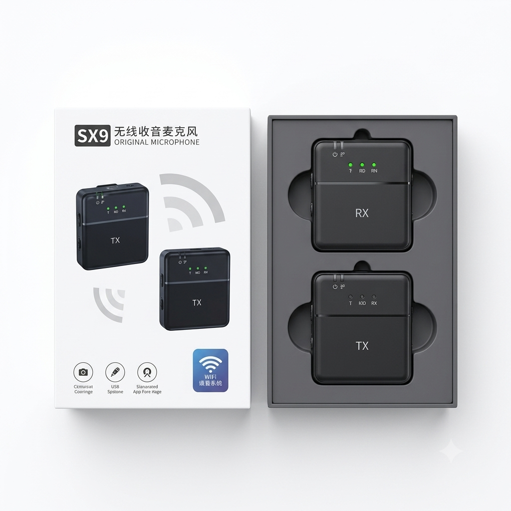 Micrófono Solapa Recargable Doble Reducción De Ruido SX9