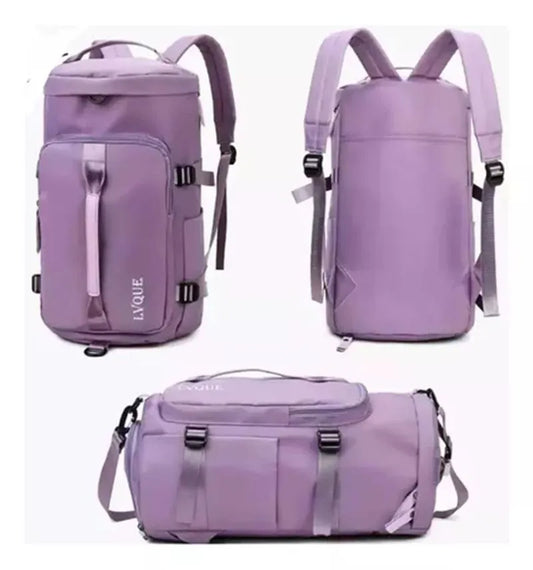 Morral Viaje Bolso Deportivo Multifuncional Vertical Morado