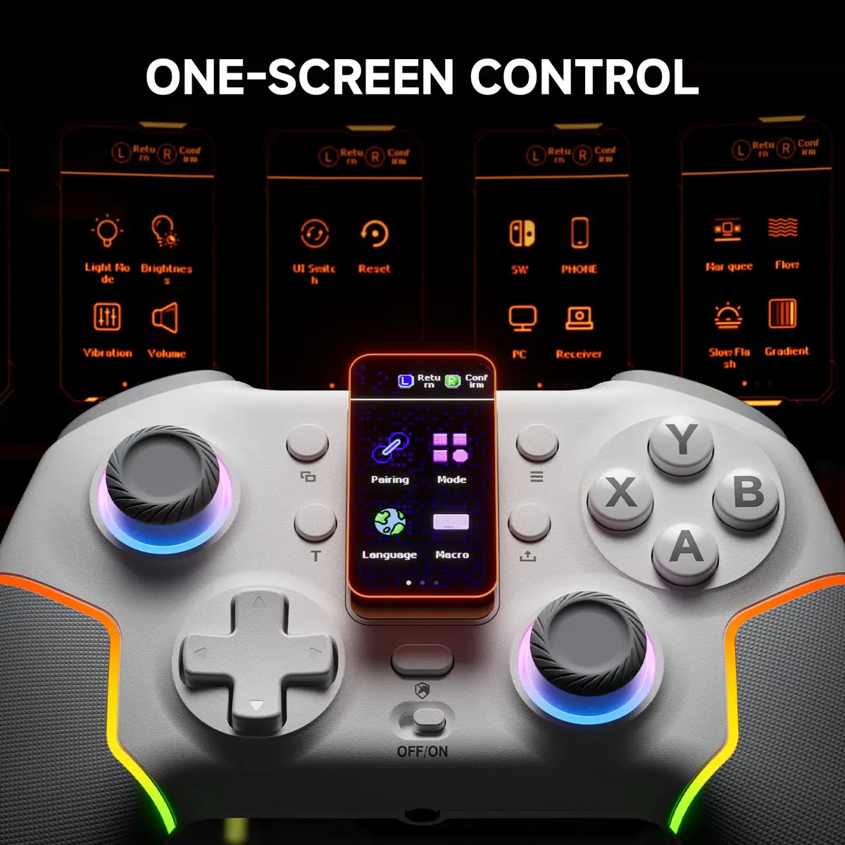 Control Gamer Inalámbrico ECHTPower Multiplataforma PC Switch iOS Android