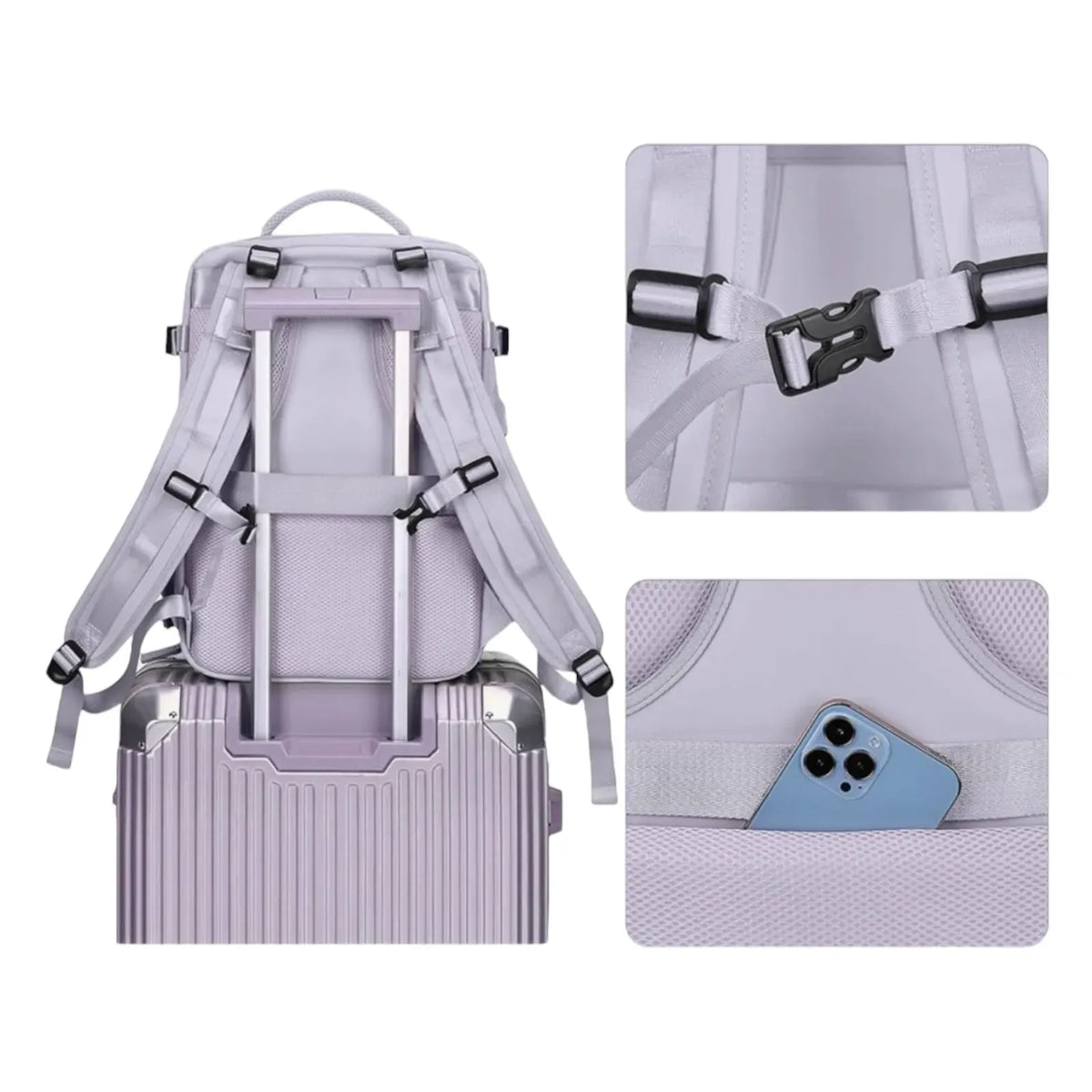 Maleta Morral Viajero Multiusos Amazon Purpura